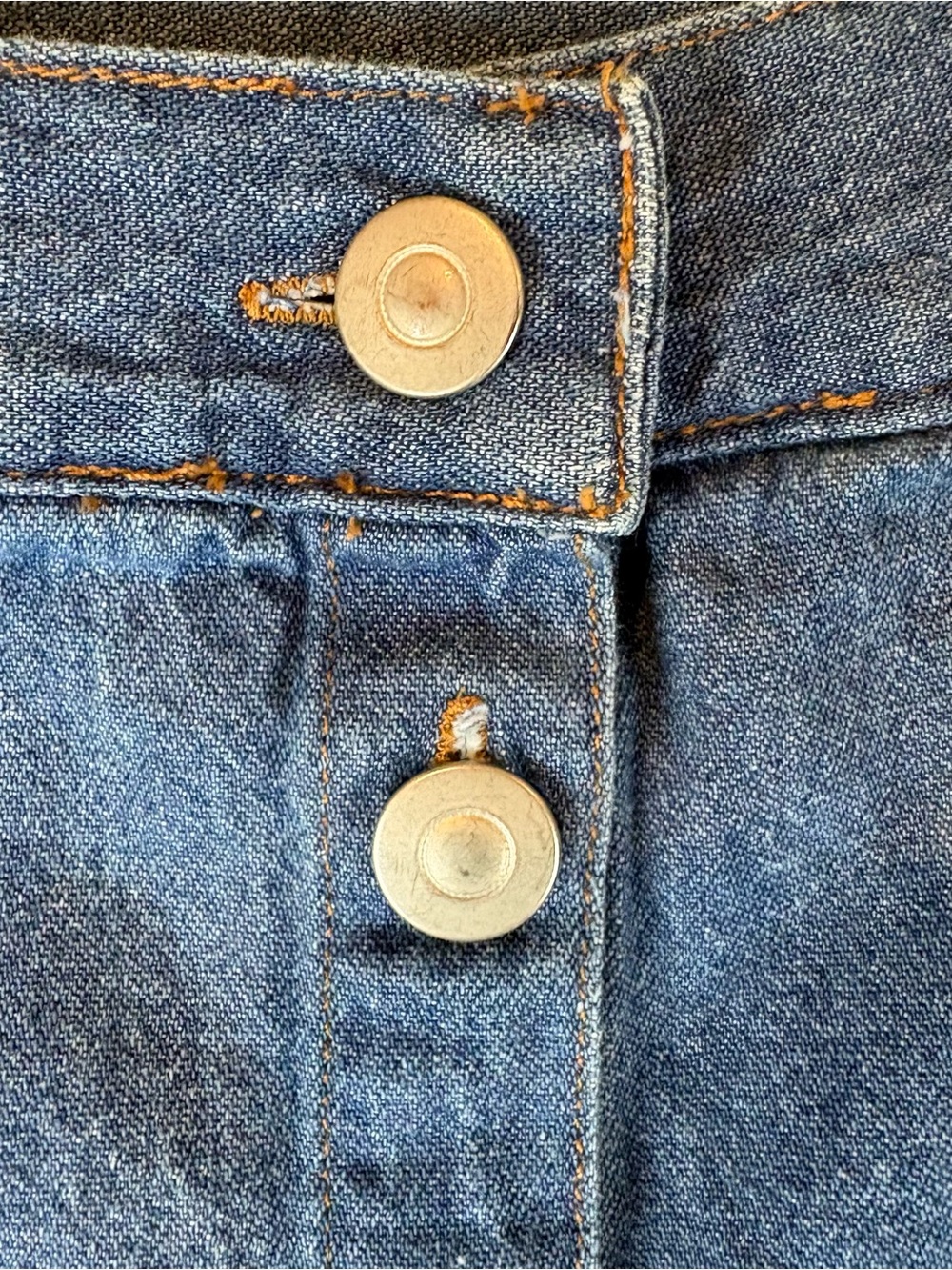 Newport News Vintage Denim Alma Button-Up Slit Maxi Skirt Wmn’s 8 - Picture 3 of 12